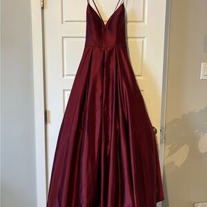 Chic Wine Red Prom Dress